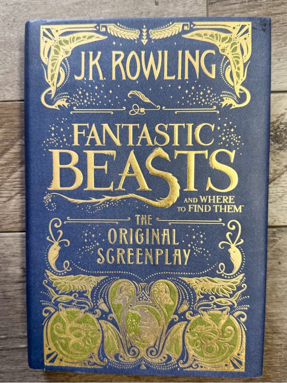 Fantastic Beasts Hardcover Book - Navy Blue & Gold